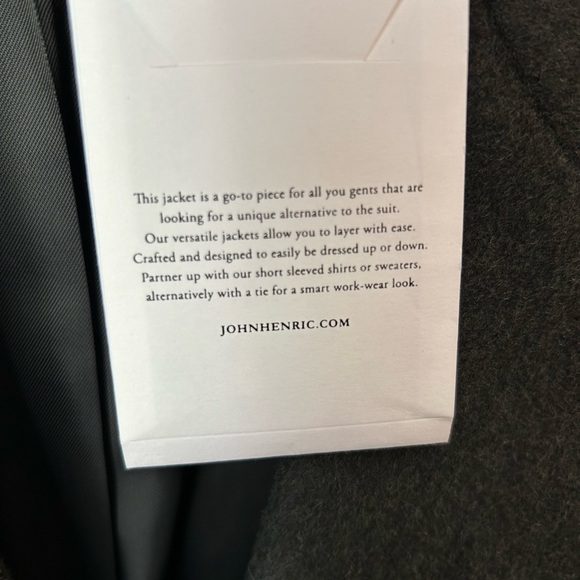 John Henric Men’s Single Coat Gray 2XL - Picture 4 of 6